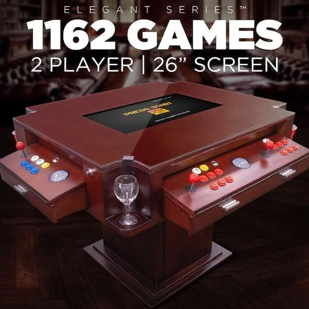 Creative Arcades| Elegant Tilt Cocktail Arcade Machine | Street Fighter | Golden Tee |Galaga |Batman