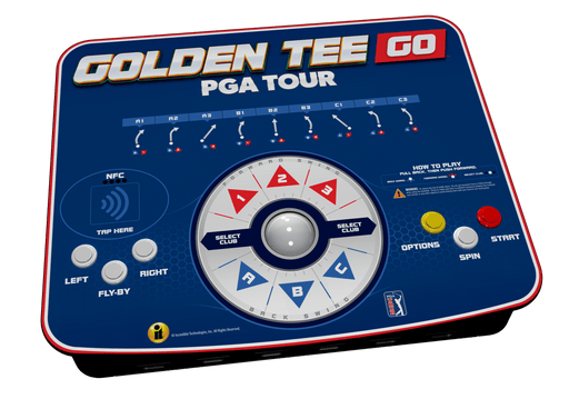 Incredible Technologies | Golden Tee GO PGA TOUR Edition | Lightweight | Optional GO Stand