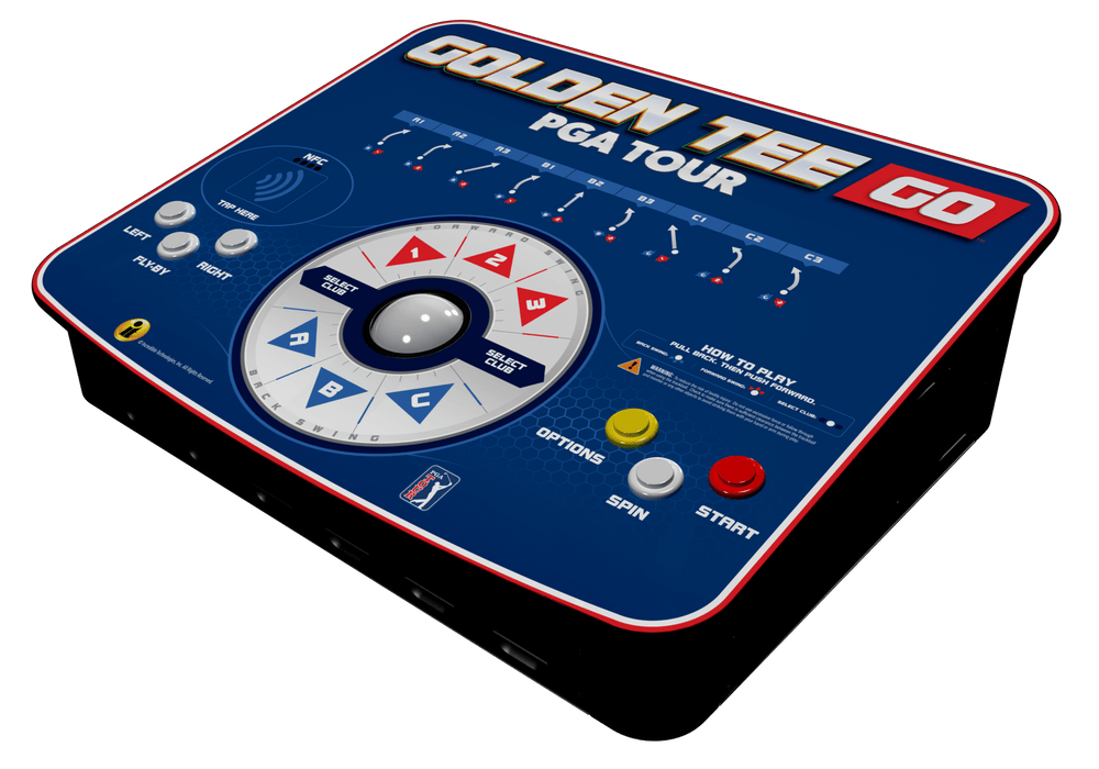 Incredible Technologies | Golden Tee GO PGA TOUR Edition | Lightweight | Optional GO Stand