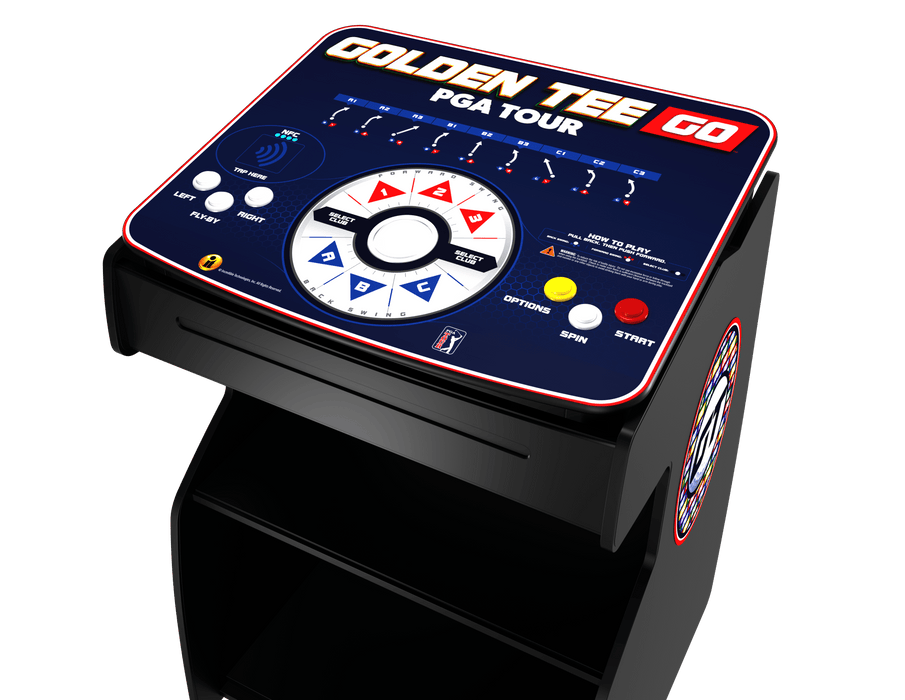 Incredible Technologies | Golden Tee GO PGA TOUR Edition | Lightweight | Optional GO Stand