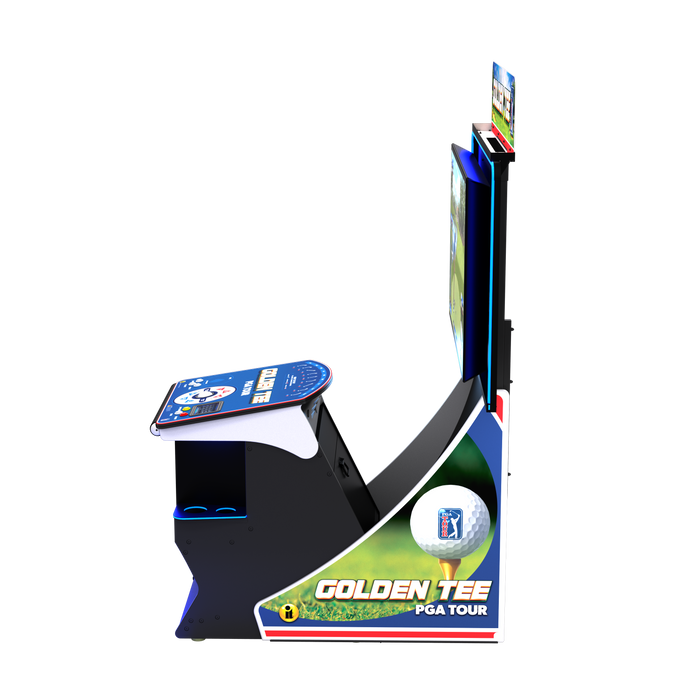 Incredible Technologies Golden Tee PGA TOUR Home Edition-Arcade Games-Incredible Technologies-Deluxe-Left Side View-Game Room Shop