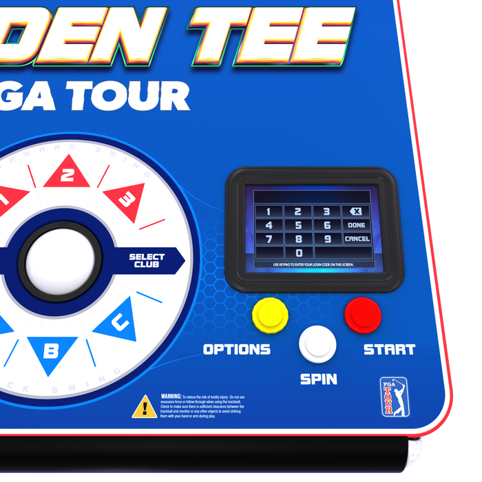 Incredible Technologies Golden Tee PGA TOUR Home Edition-Arcade Games-Incredible Technologies-Standard-Panel Side-Game Room Shop