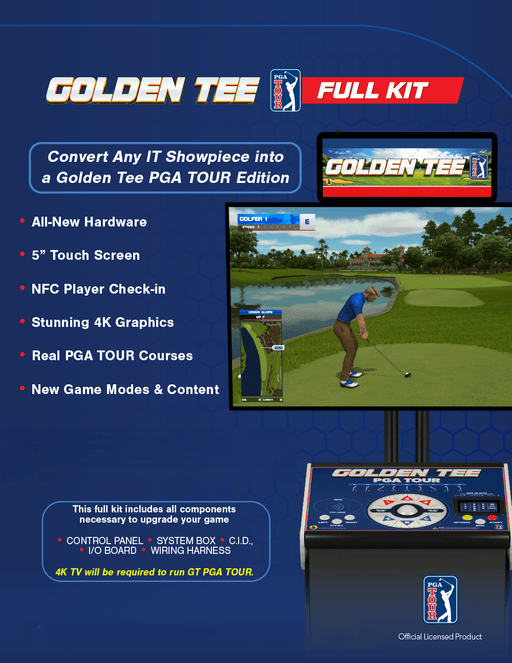 Incredible Technologies | Golden Tee PGA TOUR Showpiece Conversion Kit