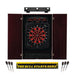 Viper Solar Blast Electronic Dartboard, Metropolitan Mahogany Cabinet, "The Bull Starts Here" Throw Line Marker & Shadow Buster Dartboard Lights Darts Viper 