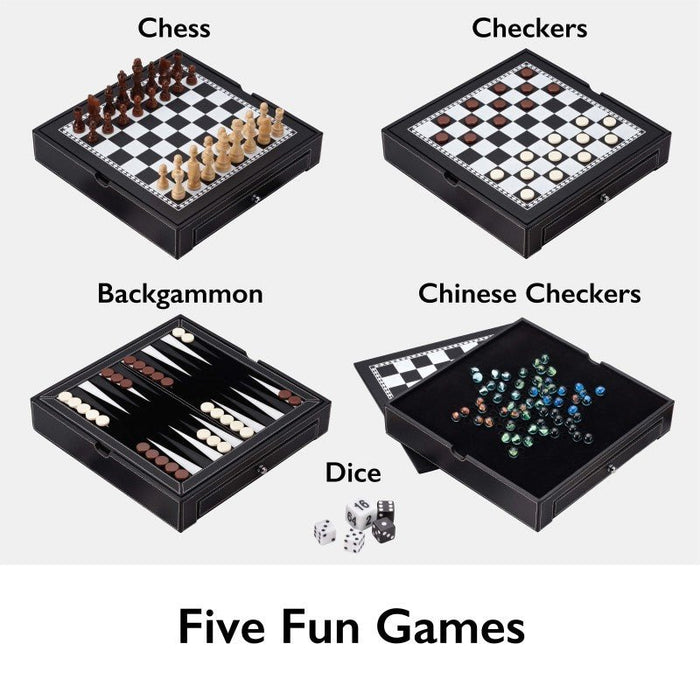 Mainstreet Classics 5 - in - 1 Broadway Game Combo Set