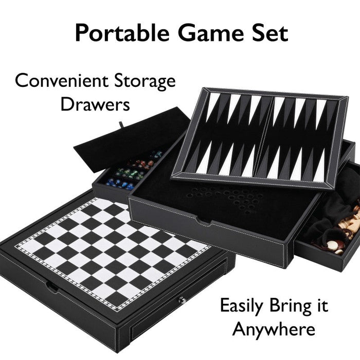 Mainstreet Classics 5 - in - 1 Broadway Game Combo Set