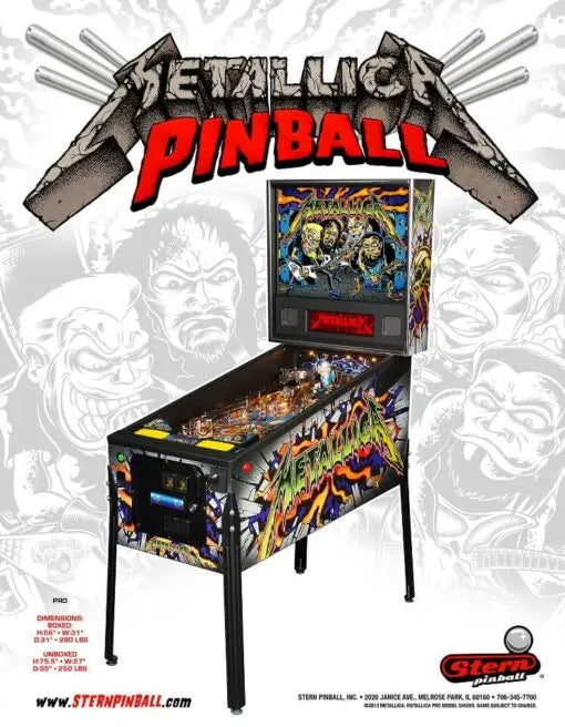 Stern | Metallica Pro Pinball Machine