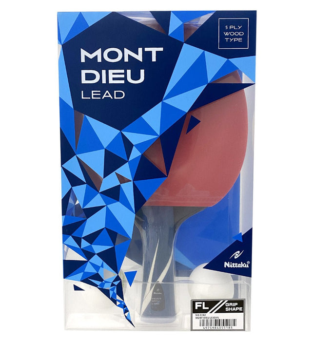 Nittaku | Mont Dieu Lead | Red and Black on Paddle sides