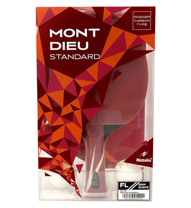 Nittaku | Mont Dieu Standard| Red and Black on Paddle sides