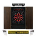 Viper Solar Blast Electronic Dartboard, Metropolitan Espresso Cabinet, Throw Line Marker & Shadow Buster Dartboard Light Bundle Darts Viper 