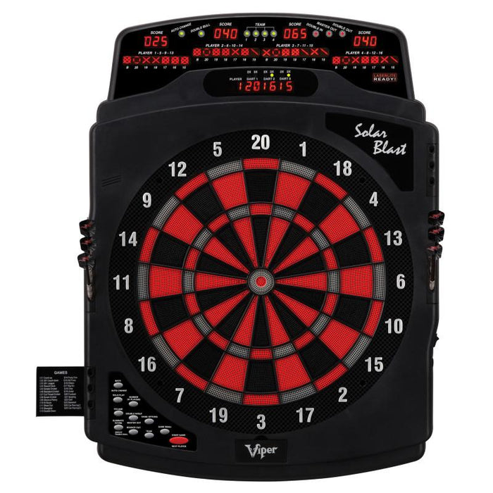 Viper Solar Blast Electronic Dartboard, Metropolitan Cinnamon Cabinet & Shadow Buster Dartboard Light Bundle Darts Viper 