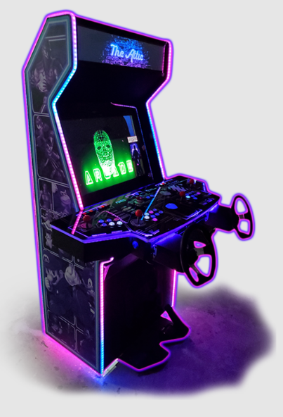Paradox Arcades | Falcon - 30" 16:10 2500x1600 Monitor | 4 Player | First - Class Edition | Dual Steering Wheels | Wi - Fi Remote Support | Interior Cabinet Lighting | Arcade Machine