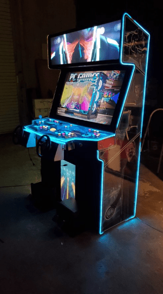 Paradox Arcades| Falcon - Colossus - XL | 43" 4K Monitor | 4 - Player | First - Class Edition | Racing Wheels | Dual Advanced Light Guns