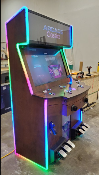 Paradox Arcades| Falcon - Colossus - XL | 43" 4K Monitor | 4 - Player | First - Class Edition | Racing Wheels | Dual Advanced Light Guns