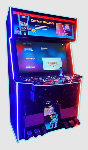Paradox Arcades| Falcon - Colossus - XL | 43" 4K Monitor | 4 - Player | First - Class Edition | Racing Wheels | Dual Advanced Light Guns