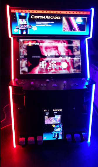 Paradox Arcades| Falcon - Colossus - XL | 43" 4K Monitor | 4 - Player | First - Class Edition | Racing Wheels | Dual Advanced Light Guns