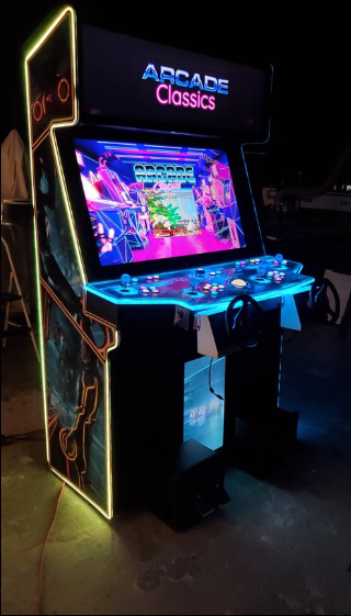Paradox Arcades| Falcon - Colossus - XL | 43" 4K Monitor | 4 - Player | First - Class Edition | Racing Wheels | Dual Advanced Light Guns