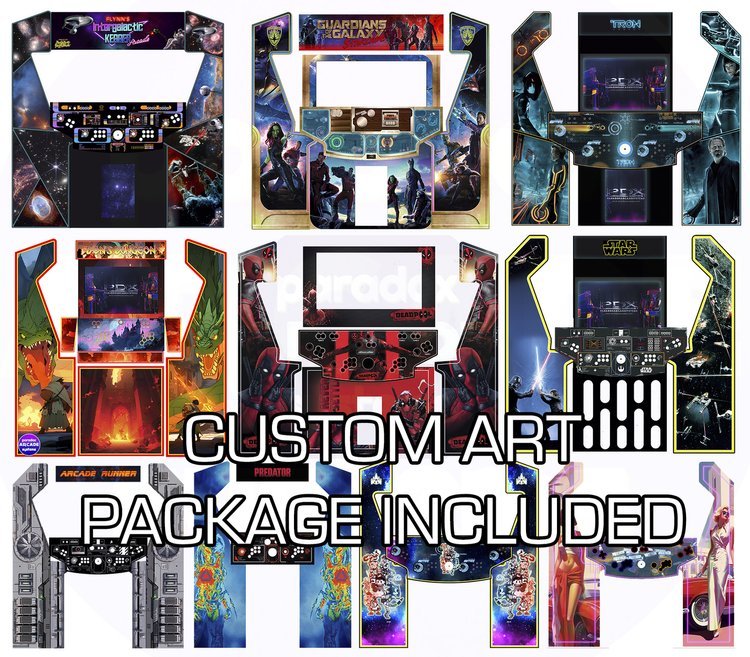 Paradox Arcades | FTL - Colossus - XL | 43" 4K Monitor | 4 - Player | Premium Edition | Wi - Fi Remote Support | Wireless Keyboard | Arcade Machine