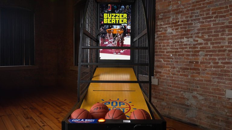 Pop - A - Shot | Elite | Basketball Arcade Game | 49" Monitor | QR Code Reader