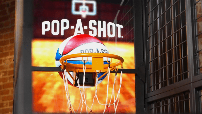 Pop - A - Shot | Elite | Basketball Arcade Game | 49" Monitor | QR Code Reader