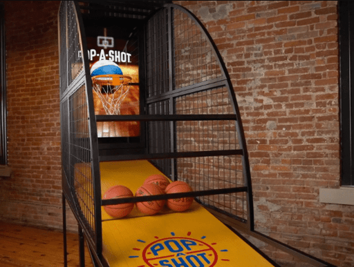 Pop - A - Shot | Elite | Basketball Arcade Game | 49" Monitor | QR Code Reader