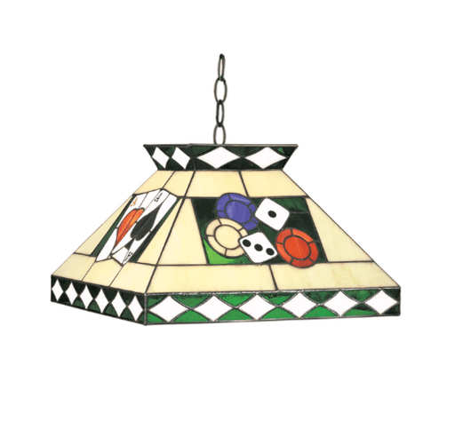 RAM Game Room | 18" | Tiffany Poker | Single - Shade Pendant Light Fixture