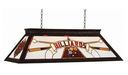 RAM Game Room | 44" | Black Metal Frame | Stained Glass | 4 - Light Knockdown Billiard Fixture