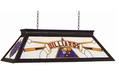 RAM Game Room | 44" | Black Metal Frame | Stained Glass | 4 - Light Knockdown Billiard Fixture