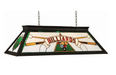 RAM Game Room | 44" | Black Metal Frame | Stained Glass | 4 - Light Knockdown Billiard Fixture