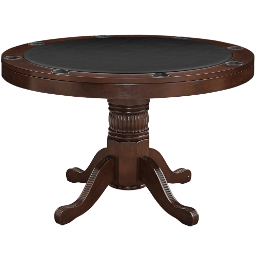 RAM Game Room | 48" 2 - in - 1 | Round | Poker Table | 4 - 6 Players | Cup Holders