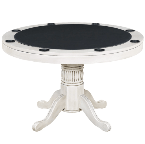 RAM Game Room | 48" 2 - in - 1 | Round | Poker Table | 4 - 6 Players | Cup Holders