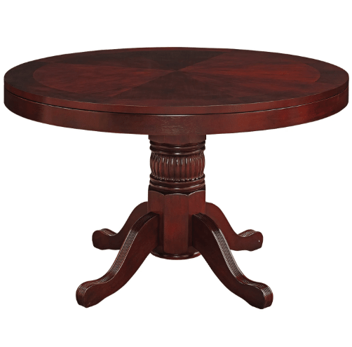 RAM Game Room | 48" 2 - in - 1 | Round | Poker Table | 4 - 6 Players | Cup Holders