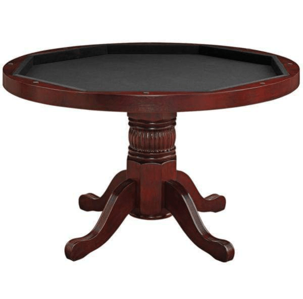 RAM Game Room | 48" 2 - in - 1 | Round | Poker Table | 4 - 6 Players | Cup Holders