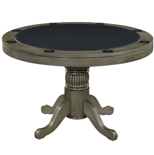 RAM Game Room | 48" 2 - in - 1 | Round | Poker Table | 4 - 6 Players | Cup Holders