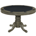 RAM Game Room | 48" 2 - in - 1 | Round | Poker Table | 4 - 6 Players | Cup Holders