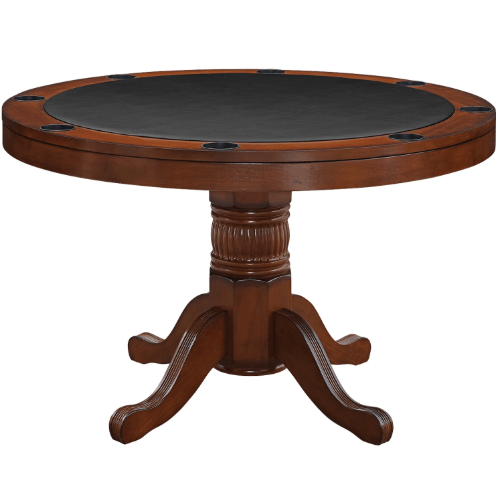 RAM Game Room | 48" 2 - in - 1 | Round | Poker Table | 4 - 6 Players | Cup Holders