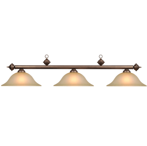 RAM Game Room | 60" | Oil-Rubbed Bronze Finish | 3-Light Billiard Fixture