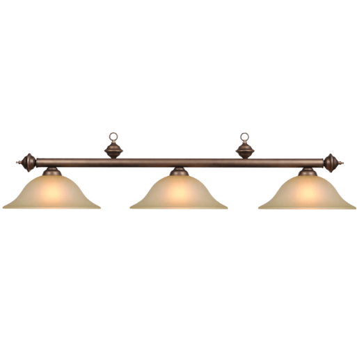 RAM Game Room | 60" | Oil-Rubbed Bronze Finish | 3-Light Billiard Fixture
