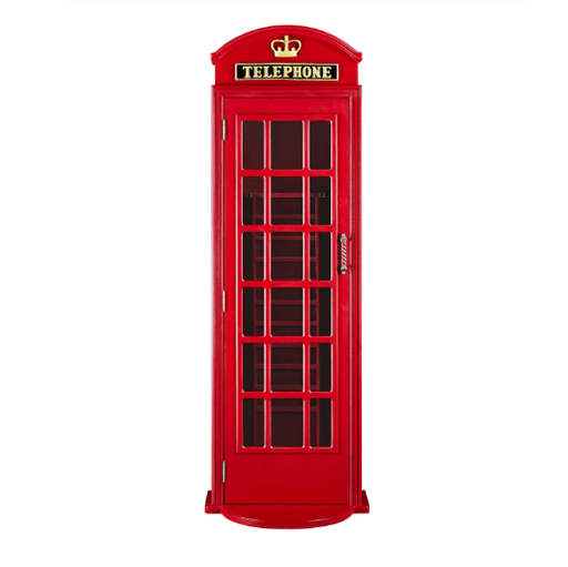 Ram Game Room | English Phone Booth Cue Holder