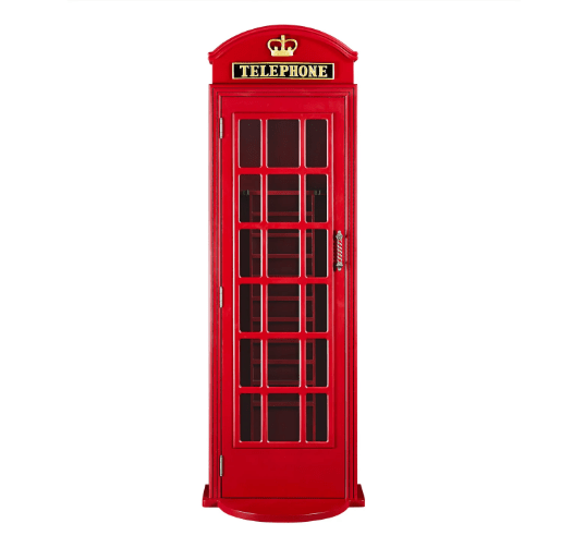 Ram Game Room | English Phone Booth Cue Holder