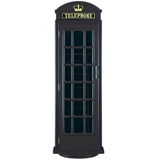 Ram Game Room | English Phone Booth Cue Holder