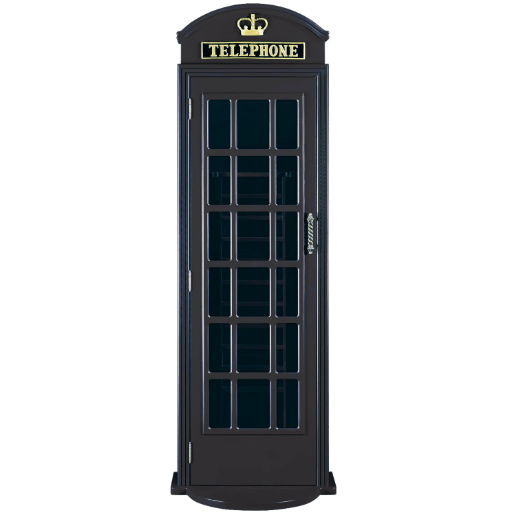 Ram Game Room | English Phone Booth Cue Holder