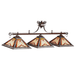 RAM Game Room | Laredo | 54" | Stained Glass Shade | 3 - Light Billiard Fixture