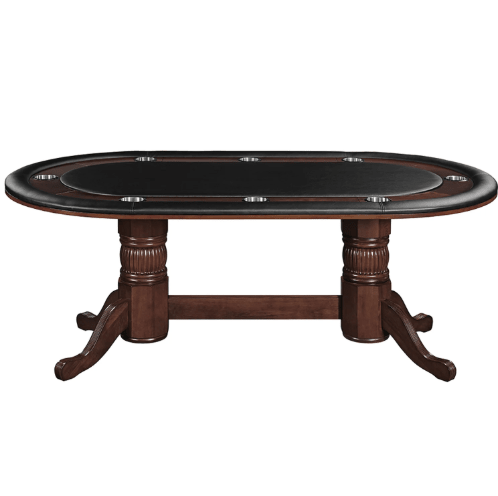 RAM Game Room | Texas Hold'Em | 80" | Wooden Frame | Stainless Steel Cup Holders | Poker Table