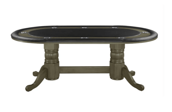 RAM Game Room | Texas Hold'Em | 80" | Wooden Frame | Stainless Steel Cup Holders | Poker Table