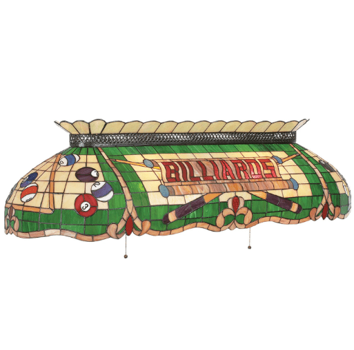 RAM Game Room | Tiffany | 50" | Stained Glass Design | Billiard Light Fixture