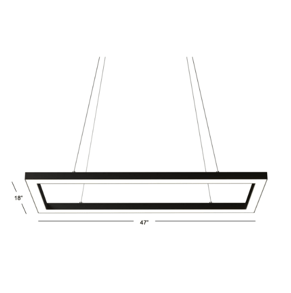 RAM Gameroom | 47" | Rectangular LED | Game Table Light Fixture