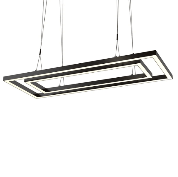 RAM Gameroom | 58" | Double Rectangular LED | Game Table Light Fixture