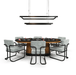 RAM Gameroom | 58" | Double Rectangular LED | Game Table Light Fixture