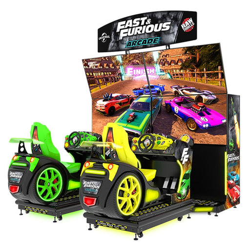 Raw Thrills | Fast & Furious Arcade Motion | Single Seat - Dual Seat With Marquee Options